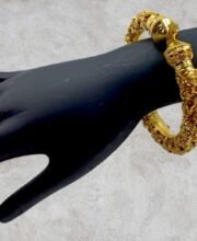 Gold Polish Bangle Set