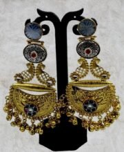 Gold Matte Finish Ear-Ring