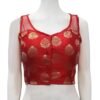 Red Color Satin Benarasi Blouse