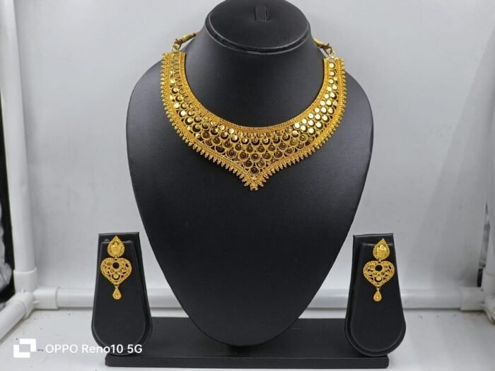 Gold Polish Necklace Set Ritz Fashion Trendz
