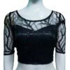 Black Color Sequin Net Blouse