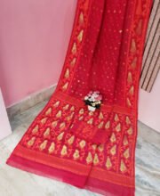 Magenta Color Jamdani Saree