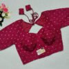 Magenta Color Russian Silk Blouse