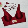 Maroon Color Samo Silk Blouse
