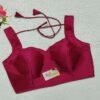 Magenta Color Samo Silk Blouse