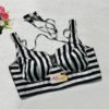 Black & White Satin Printed Blouse