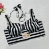 Black & White Satin Printed Blouse