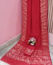 Red Color Matka Silk Saree