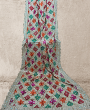 Golden Color Mirror Work Dupatta