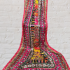Multi Color Printed & Embroidered Chinon Silk Dupatta