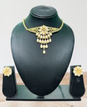 Gold Polish Shell Choker Set