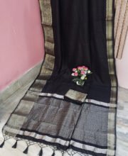 Black Color Katan Benarasi Saree