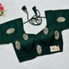 Bottle Green Color Russian Silk Blouse