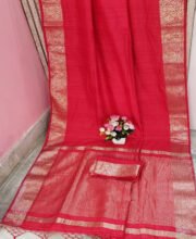 Red Color Matka Silk Saree