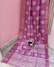 Purple Color Bapta Silk Saree