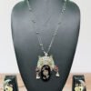 Silver Replica Dual Tone Necklace Set With Stone