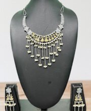 Dual Tone Necklace Set