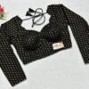 Black Color Brocade Blouse