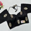Black Color Russian Silk Blouse