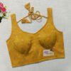 Yellow Color Russian Silk Blouse
