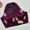 Wine Color Russian Silk Blouse