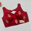 Reddish Maroon Color Russian Silk Blouse