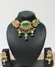 Gold Plated Kundan Choker Set