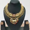Gold Polish Kundan Necklace Set