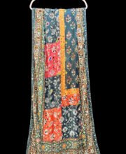 Multi Color Printed Mirror Work Dupatta