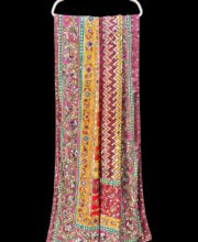 Multi Color Printed Mirror Work Dupatta