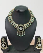 Gold Plated Kundan Necklace Set