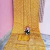 Mustard Color Ajrakh Printed Modal Silk Saree