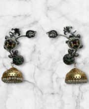 Dual Tone Stone Jhumka