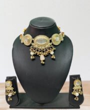 Gold Polish Kundan Choker Set