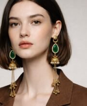 Gold Polish Kashmiri Jhumka