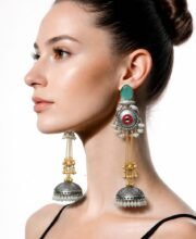 Dual Tone Kashmiri Jhumka