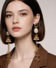 Gold Polish Kashmiri Jhumka