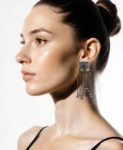 Dual Tone Multilayer Earrings