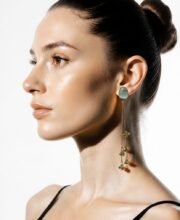 Gold Polish Kashmiri Earrings