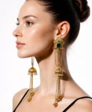 Gold Polish Kashmiri Jhumka