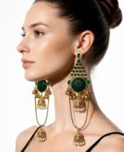 Gold Polish Kashmiri Jhumka