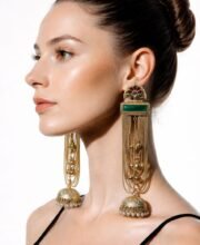 Gold Polish Kashmiri Jhumka