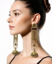 Gold Polish Kashmiri Jhumka