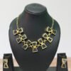 Gold Polish Stone Necklace Set