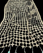 Golden Posheeda Dupatta With Mirror