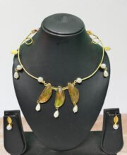 Gold Polish Necklace Set