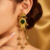 Gold Polish Kashmiri Earrings