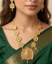 Gold Polish Necklace Set