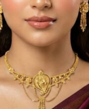 Gold Polish Necklace Set